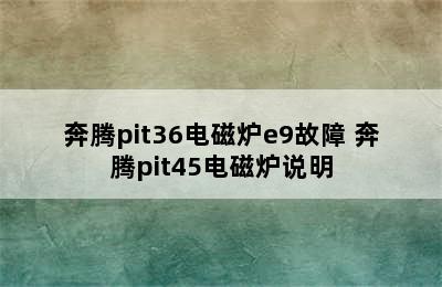 奔腾pit36电磁炉e9故障 奔腾pit45电磁炉说明